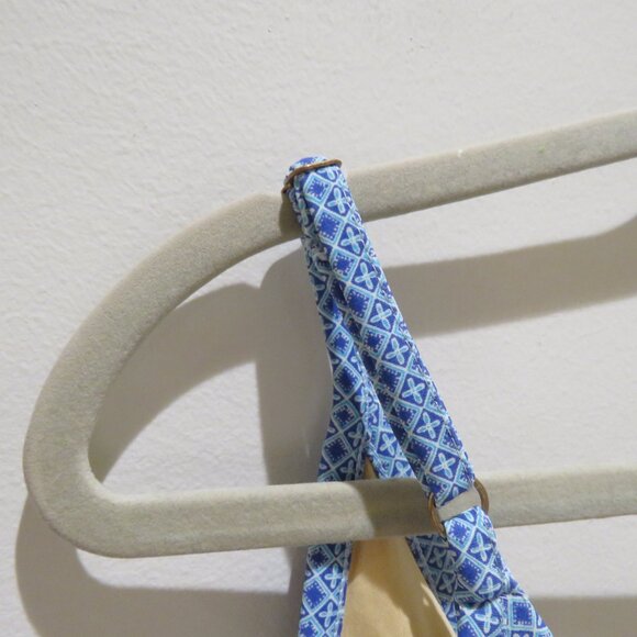 CABANA LIFE X TALBOTS Blue Diamond Blouson Tankini Top Summer Vacation - Size S - Picture 8 of 12